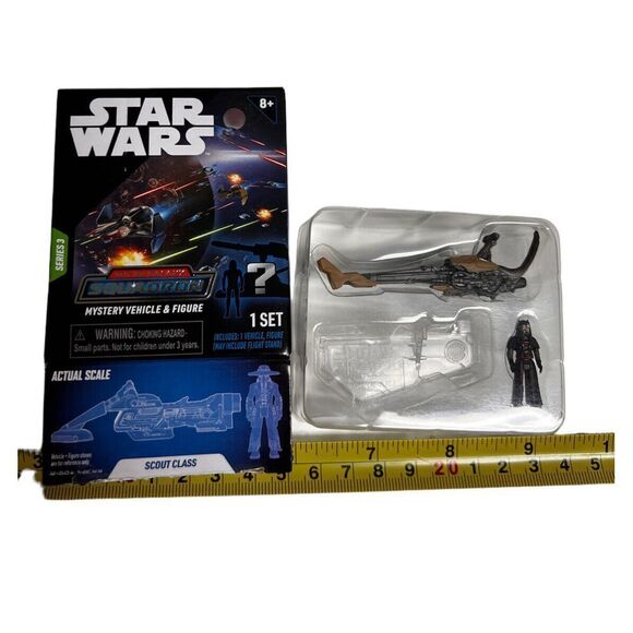 2023 Star Wars Micro Galaxy Squadron SERIES 3 Tusken Raider Nikto Speeder CGV-F - Picture 1 of 4